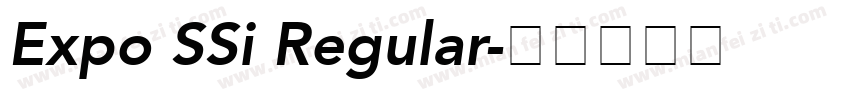 Expo SSi Regular字体转换